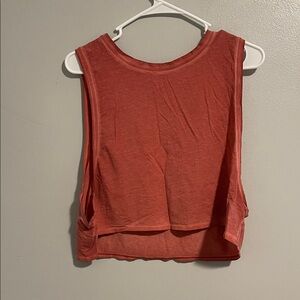 lululemon athletica Red Crop Top